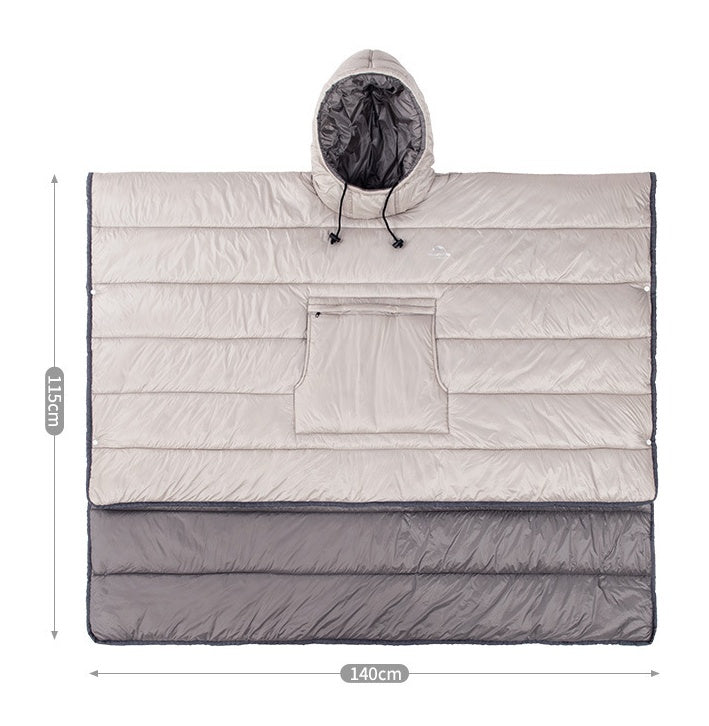 Tragbare Outdoor-Decke 3-in-1 (Schlafsack, Mantel, Quilt)