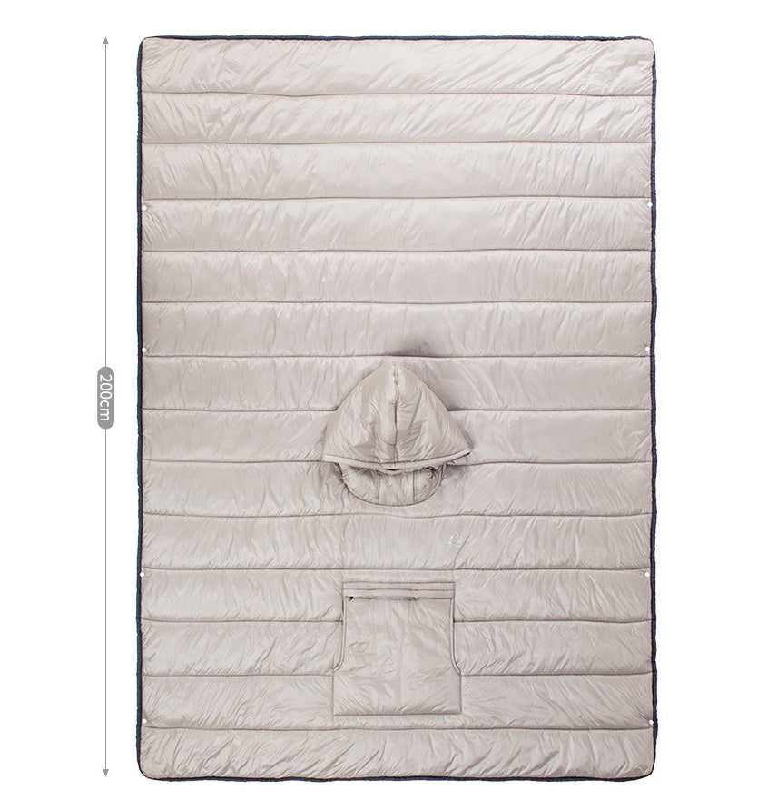 Tragbare Outdoor-Decke 3-in-1 (Schlafsack, Mantel, Quilt)
