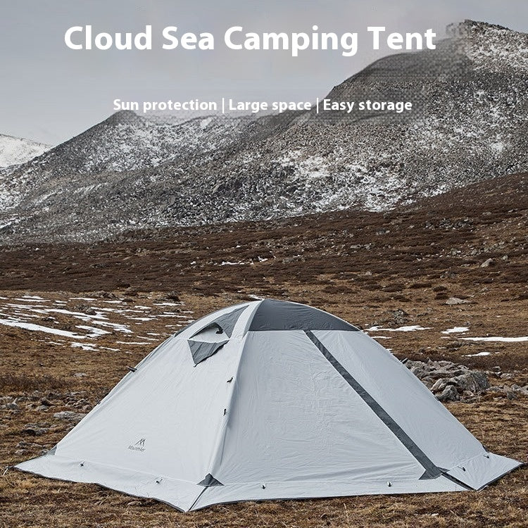 Wetterfestes Campingzelt mit UV- & Regenschutz