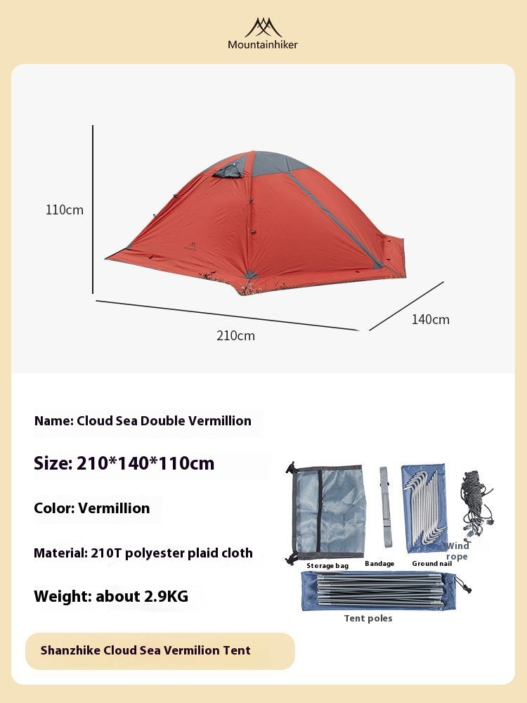 Wetterfestes Campingzelt mit UV- & Regenschutz