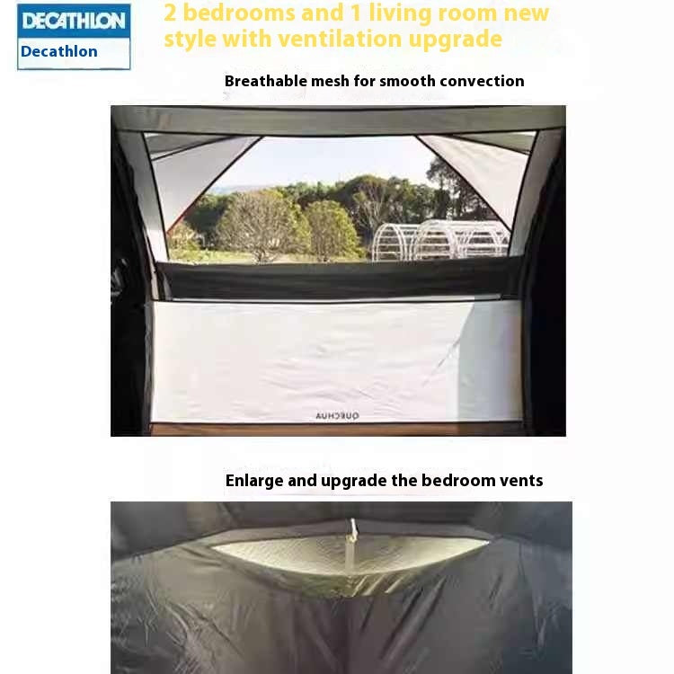 Aufblasbares Zelt für Outdoor-Camping, verstärkte Regenabweisende Campingausrüstung