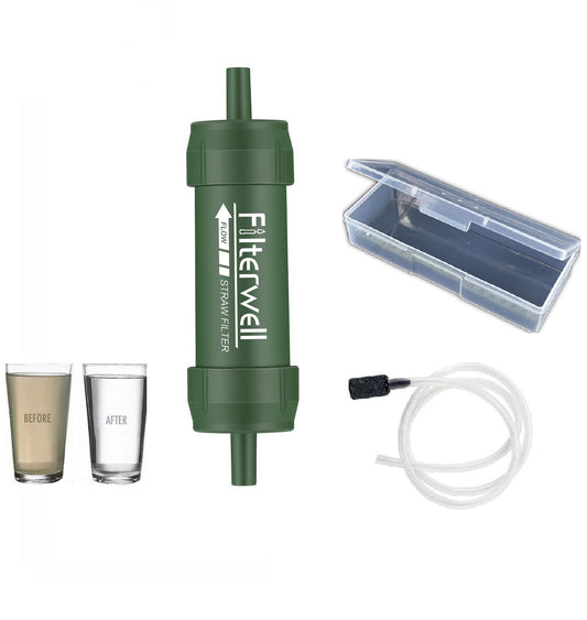 Trinkhalm-Wasserfilter für Camping & Notfälle